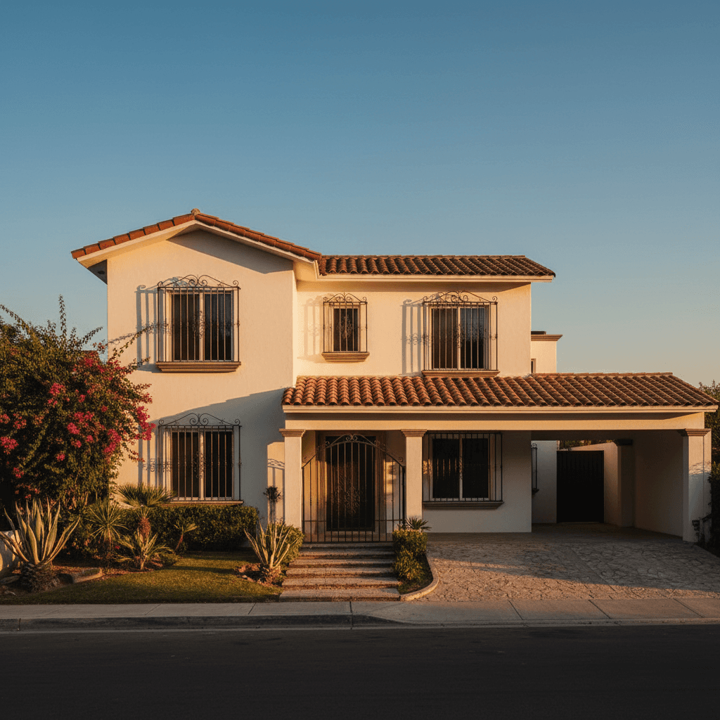 Casa residencial moderna en Guadalajara con jardín